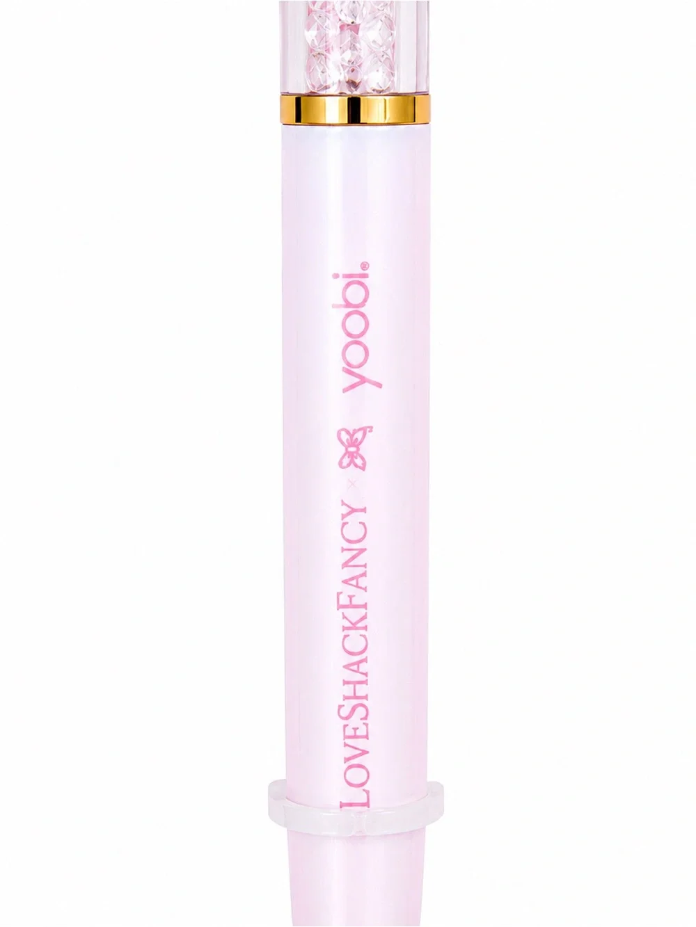 LoveShackFancy x Yoobi Crystal Bow Ballpoint Pen Floral Stationery NWT